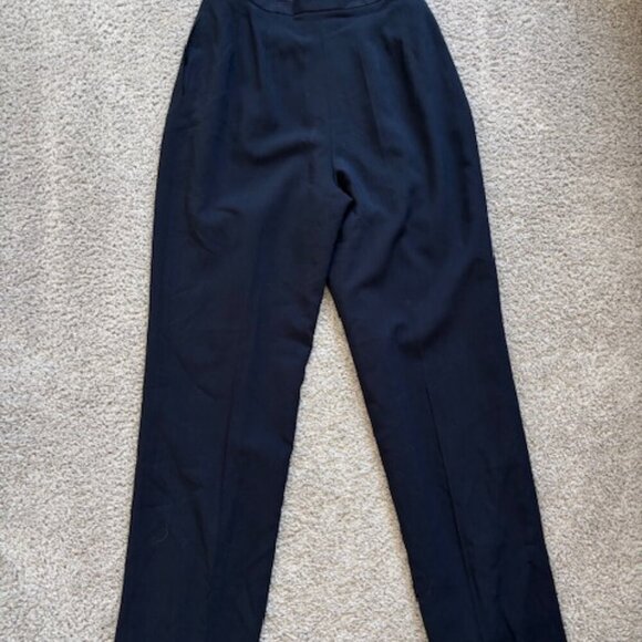 Vintage 90s Saks Fifth Avenue 100% Pure New Wool Pleated Trouser size 8 - Picture 3 of 7